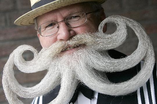 Octopus Tentacle Style (Top 10 Classic Winners of the World Beard and Moustache Championships)