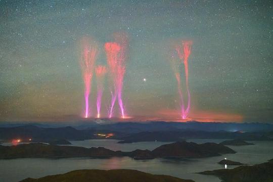 Red Sprites and Blue Jets (Top 10 Anomalous Weather Phenomena)